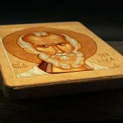 Икона Святого Николая. Дерево — фотография 3