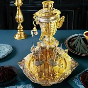 Чайный набор с самоваром. Златоуст — фотография 1