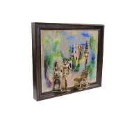 Картина «Вечерняя прогулка. Кисловодск. Замок» на ониксе с подсветкой — необычный подарок — фотография 6