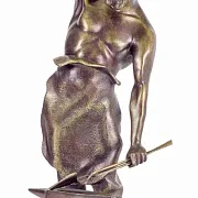 Бронзовая композиция «Кузнец», 210×210×570 мм — фотография 3