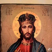Икона деревянная "Христос Вседержитель" — фотография 3