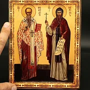 Икона святых, равноапостольных Кирилла и Мефодия — фотография 1