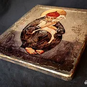 Икона "Св. Спиридон Тримифунтский" старение — необычный подарок — фотография 3