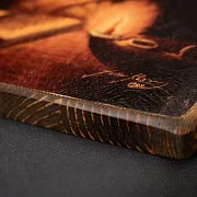 Икона "Монах Шарбель" дерево, ручная работа — фотография 8
