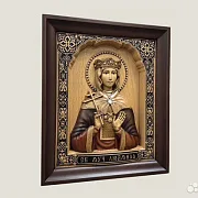 Резная икона Святая Людмила Чешская в подарок — фотография 2