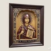 Икона резная Святая Наталья (Наталия) — необычный подарок — фотография 2