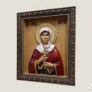 Икона резная Святая Марина — фотография 3