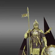 Часы «Русский витязь» с яшмой и долеритом — фотография 2