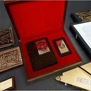 Набор «Ежедневник, визитница кожаная» № 2. Златоуст — фотография 1
