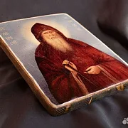 На память: Икона "Святой преподобный Амвросий Оптинский" — фотография 3